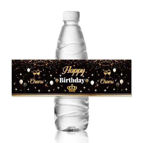 ANATTASOUL 30 Stück Wasserflaschenetiketten Wasserdichte Etiketten 21.6x6.4 cm Großes Flaschenetikett “Geburtstag mit Krone” Selbstklebende Aufkleber Für Geburtstagsparty Dekorationen ANATTASOUL 30 Stück Wasserflaschenetiketten Wasserdichte Etiketten 21.6x6.4 cm Großes Flaschenetikett “Geburtstag mit Krone” Selbstklebende Aufkleber Für Geburtstagsparty Dekorationen von ANATTASOUL