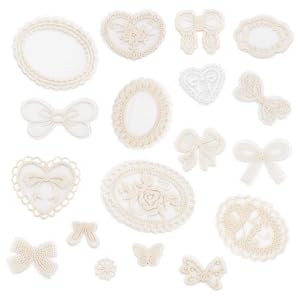 ANATTASOUL 36 Stück Spitzenblumen-Applikationen, Stickerei, Blumen, Blätter, zum Aufbügeln, Organza-Flicken für Hochzeit, Brautkleid, Nähen, Basteln, Kleidung, Haarschmuck, gemischte Form (weiß) ANATTASOUL 36 Stück Spitzenblumen-Applikationen, Stickerei, Blumen, Blätter, zum Aufbügeln, Organza-Flicken für Hochzeit, Brautkleid, Nähen, Basteln, Kleidung, Haarschmuck, gemischte Form (weiß) von ANATTASOUL