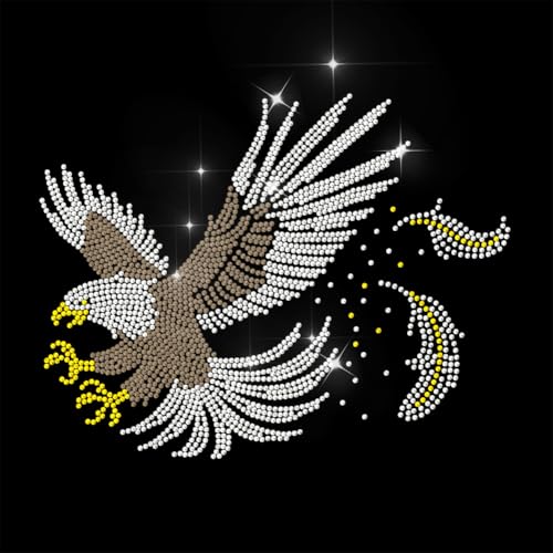 ANATTASOUL Bügeleisen Auf Strass Transfer Aufkleber Bügelaufkleber Adler Bügelbilder für Textilien Glitzer Strass Für Kleidung Hut Tragetasche DIY Kunsthandwerk Geschenke Festival ANATTASOUL Bügeleisen Auf Strass Transfer Aufkleber Bügelaufkleber Adler Bügelbilder für Textilien Glitzer Strass Für Kleidung Hut Tragetasche DIY Kunsthandwerk Geschenke Festival von ANATTASOUL