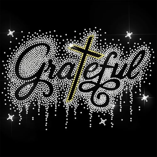 ANATTASOUL Bügeleisen Auf Strass Transfer Aufkleber Bügelaufkleber Dankbar Bügelbilder für Textilien Glitzer Strass Für Kleidung Hut Tragetasche DIY Kunsthandwerk Geschenke Festival ANATTASOUL Bügeleisen Auf Strass Transfer Aufkleber Bügelaufkleber Dankbar Bügelbilder für Textilien Glitzer Strass Für Kleidung Hut Tragetasche DIY Kunsthandwerk Geschenke Festival von ANATTASOUL