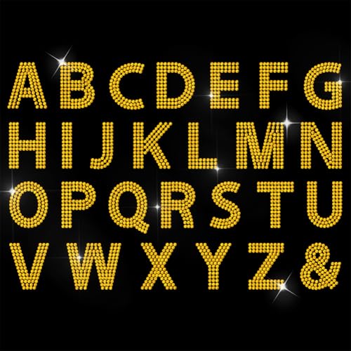 ANATTASOUL Bügeleisen Auf Strass Transfer Aufkleber Bügelaufkleber Goldene Buchstaben Bügelbilder für Textilien Glitzer Strass Für Kleidung Hut Tragetasche DIY Kunsthandwerk Geschenke Festival ANATTASOUL Bügeleisen Auf Strass Transfer Aufkleber Bügelaufkleber Goldene Buchstaben Bügelbilder für Textilien Glitzer Strass Für Kleidung Hut Tragetasche DIY Kunsthandwerk Geschenke Festival von ANATTASOUL