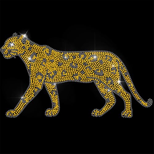 ANATTASOUL Bügeleisen Auf Strass Transfer Aufkleber Bügelaufkleber Leopard Bügelbilder für Textilien Glitzer Strass Für Kleidung Hut Tragetasche DIY Kunsthandwerk Geschenke Festival ANATTASOUL Bügeleisen Auf Strass Transfer Aufkleber Bügelaufkleber Leopard Bügelbilder für Textilien Glitzer Strass Für Kleidung Hut Tragetasche DIY Kunsthandwerk Geschenke Festival von ANATTASOUL