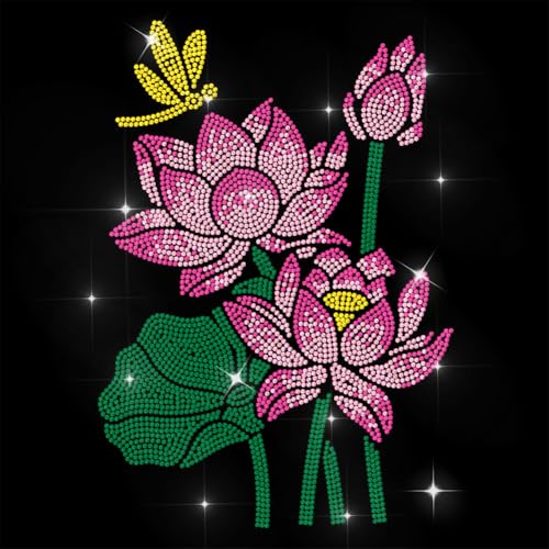 ANATTASOUL Bügeleisen Auf Strass Transfer Aufkleber Bügelaufkleber Lotus und Libelle Bügelbilder für Textilien Glitzer Strass Für Kleidung Hut Tragetasche DIY Kunsthandwerk Geschenke Festival ANATTASOUL Bügeleisen Auf Strass Transfer Aufkleber Bügelaufkleber Lotus und Libelle Bügelbilder für Textilien Glitzer Strass Für Kleidung Hut Tragetasche DIY Kunsthandwerk Geschenke Festival von ANATTASOUL