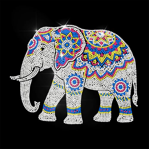 ANATTASOUL Bügeleisen Auf Strass Transfer Aufkleber Bügelaufkleber Mandala und Elefant Bügelbilder für Textilien Glitzer Strass Für Kleidung Hut Tragetasche DIY Kunsthandwerk Geschenke Festival ANATTASOUL Bügeleisen Auf Strass Transfer Aufkleber Bügelaufkleber Mandala und Elefant Bügelbilder für Textilien Glitzer Strass Für Kleidung Hut Tragetasche DIY Kunsthandwerk Geschenke Festival von ANATTASOUL