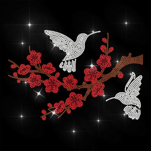 ANATTASOUL Bügeleisen Auf Strass Transfer Aufkleber Bügelaufkleber Pflaumenblüte Und Kolibri Bügelbilder für Textilien Glitzer Strass Für Kleidung Hut Tragetasche DIY Geschenke Festival ANATTASOUL Bügeleisen Auf Strass Transfer Aufkleber Bügelaufkleber Pflaumenblüte Und Kolibri Bügelbilder für Textilien Glitzer Strass Für Kleidung Hut Tragetasche DIY Geschenke Festival von ANATTASOUL