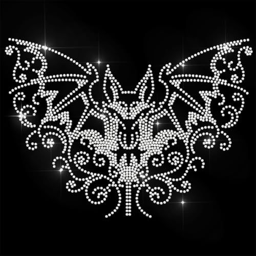 ANATTASOUL Bügeleisen Auf Strass Transfer Aufkleber Halloween Kristall Bügelaufkleber Gothic Fledermaus Patch Für Kleidung Hut Tragetasche DIY Kunsthandwerk Geschenke Festival ANATTASOUL Bügeleisen Auf Strass Transfer Aufkleber Halloween Kristall Bügelaufkleber Gothic Fledermaus Patch Für Kleidung Hut Tragetasche DIY Kunsthandwerk Geschenke Festival von ANATTASOUL