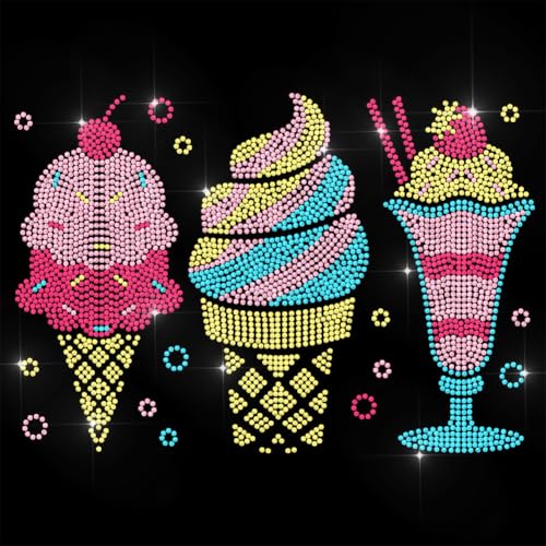 ANATTASOUL Bügeleisen Auf Strass Transfer Aufkleber Kristall Bügelaufkleber Eiscreme Hotfix Bling Strass Patch Für Kleidung Hut Tragetasche DIY Kunsthandwerk Geschenke Festival ANATTASOUL Bügeleisen Auf Strass Transfer Aufkleber Kristall Bügelaufkleber Eiscreme Hotfix Bling Strass Patch Für Kleidung Hut Tragetasche DIY Kunsthandwerk Geschenke Festival von ANATTASOUL