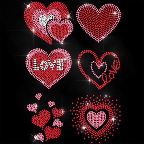 ANATTASOUL Bügeleisen Auf Strass Transfer Aufkleber Kristall Bügelaufkleber Liebe Hotfix Bling Strass Patch Für Kleidung Hut Tragetasche DIY Kunsthandwerk Geschenke Festival ANATTASOUL Bügeleisen Auf Strass Transfer Aufkleber Kristall Bügelaufkleber Liebe Hotfix Bling Strass Patch Für Kleidung Hut Tragetasche DIY Kunsthandwerk Geschenke Festival von ANATTASOUL