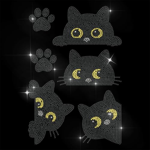 ANATTASOUL Bügeleisen Auf Strass Transfer Aufkleber Kristall Bügelaufkleber Schwarze Katze Hotfix Bling Strass Patch Für Kleidung Hut Tragetasche DIY Kunsthandwerk Geschenke Festival ANATTASOUL Bügeleisen Auf Strass Transfer Aufkleber Kristall Bügelaufkleber Schwarze Katze Hotfix Bling Strass Patch Für Kleidung Hut Tragetasche DIY Kunsthandwerk Geschenke Festival von ANATTASOUL