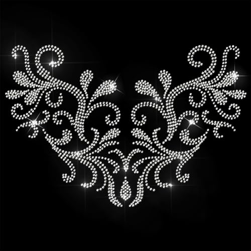 ANATTASOUL Bügeleisen Auf Strass Transfer Aufkleber Kristall Bügelaufkleber Wunderschönes Muster Hotfix Bling Strass Patch Für Kleidung Hut Tragetasche DIY Kunsthandwerk Geschenke Festival von ANATTASOUL