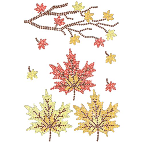 ANATTASOUL Herbst-Strass-Bügelbild, Ahornblatt, glitzernd, Diamant-Hotfix-Flicken für Kleidung, 29,5 x 21,1 cm, große Pailletten-Applikation für Jeans, Jacken, Mützen, Taschen, T-Shirts, Schuhe ANATTASOUL Herbst-Strass-Bügelbild, Ahornblatt, glitzernd, Diamant-Hotfix-Flicken für Kleidung, 29,5 x 21,1 cm, große Pailletten-Applikation für Jeans, Jacken, Mützen, Taschen, T-Shirts, Schuhe von ANATTASOUL