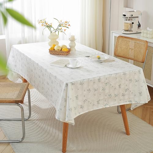 ANAZOZ Tischdecke Blumen Abwaschbar, Garten Tischdecken für Draußen 140x200cm Tischdecke Polyester Bügelfrei mit Lotuseffekt von ANAZOZ