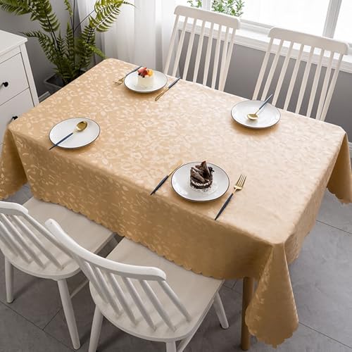 ANAZOZ Tischdecken Rechteckig 80x120 cm, Abwaschbare Tischwäsche für Esstisch aus PVC Tischdeko mit Blättermuster ANAZOZ Tischdecken Rechteckig 80x120 cm, Abwaschbare Tischwäsche für Esstisch aus PVC Tischdeko mit Blättermuster von ANAZOZ