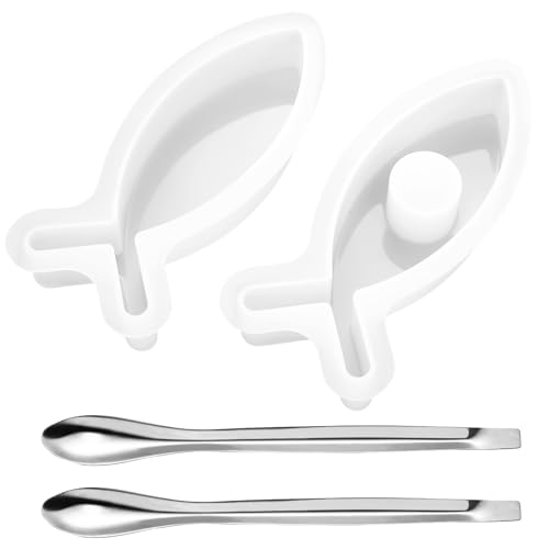 2 Stk Gießformen Silikonform Fisch Konfirmation, Silikonformen Gießformen Fische, Giessformen Silikonform Kerzenhalter Fischform Seife Kuchen Fisch Kommunion Deko Ostern,mit 2 Edelstahl Rührstäbchen 2 Stk Gießformen Silikonform Fisch Konfirmation, Silikonformen Gießformen Fische, Giessformen Silikonform Kerzenhalter Fischform Seife Kuchen Fisch Kommunion Deko Ostern,mit 2 Edelstahl Rührstäbchen von ANBEEISS