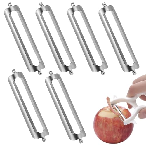 ANBOO 6 Stück Sparschäler Tupper, Sparschäler Tupperwa, Kartoffelschäler Ersatzklinge, Schäler Ersatzklinge Orangenschäler, Ersatzklinge für Die Schälmaschine, kompatibel mit Den Meisten Schälmessern ANBOO 6 Stück Sparschäler Tupper, Sparschäler Tupperwa, Kartoffelschäler Ersatzklinge, Schäler Ersatzklinge Orangenschäler, Ersatzklinge für Die Schälmaschine, kompatibel mit Den Meisten Schälmessern von ANBOO
