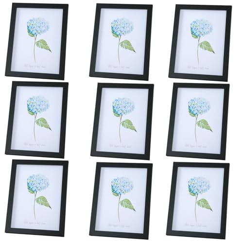 ANBOO 9 Stück 12,7 x 8,9 cm Bilderrahmen, Fotorahmen-Set, schwarz, mehrere Bilderrahmen, Holz-Bilderrahmen für Schlafzimmer, Wohnzimmer, Büro ANBOO 9 Stück 12,7 x 8,9 cm Bilderrahmen, Fotorahmen-Set, schwarz, mehrere Bilderrahmen, Holz-Bilderrahmen für Schlafzimmer, Wohnzimmer, Büro von ANBOO