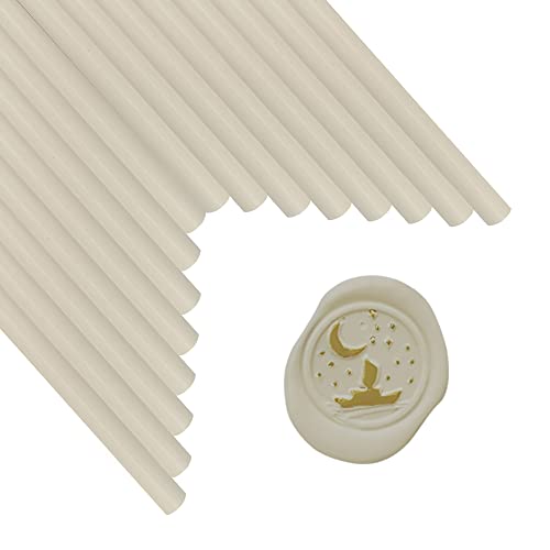 Wachssiegelstäbe, ANBOSE 16 Stück Klebepistole Siegelwachsstäbe für Wachssiegelstempel, Milchweiß Wachssiegelstäbe für 0,44-Zoll-Klebepistole, für Hochzeitseinladungen, Karten, Umschläge Wachssiegelstäbe, ANBOSE 16 Stück Klebepistole Siegelwachsstäbe für Wachssiegelstempel, Milchweiß Wachssiegelstäbe für 0,44-Zoll-Klebepistole, für Hochzeitseinladungen, Karten, Umschläge von ANBOSE