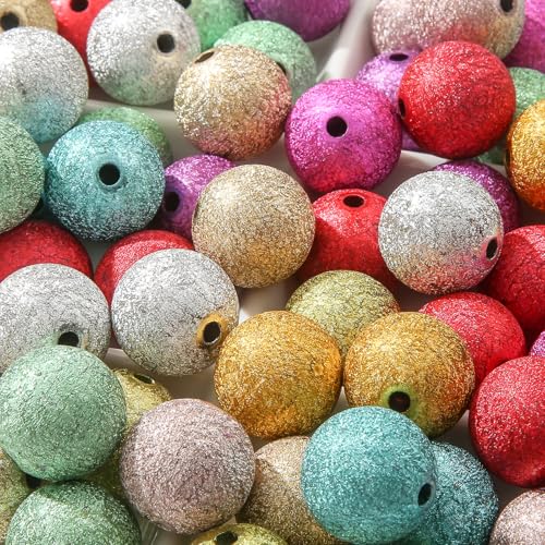 ANCADN Acrylperlen, 20 mm, 60 Stück, bunte Faltperlen, klobige Kaugummi-Perlen für DIY-Schmuckherstellung (Faltperle) von ANCADN