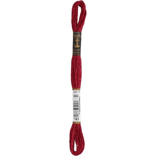 Sticktwist 8 m pro Strang 00043-RUBINROT von ANCHOR