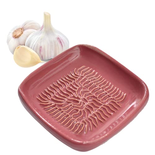 ANCKERAMIC® ORIGINAL Knoblauch Ingwer Muskat Keramikreibe aus FINNLAND-Rubinrosa von ANCKERAMIC