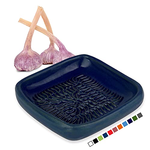ANCKERAMIC® ORIGINAL Knoblauch Ingwer Muskat Keramikreibe aus FINNLAND-Blau von ANCKERAMIC
