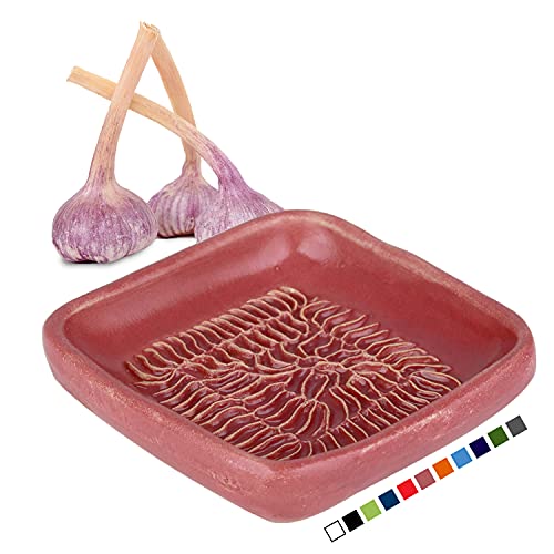 ANCKERAMIC® ORIGINAL Knoblauch Ingwer Muskat Keramikreibe aus FINNLAND-Pink von ANCKERAMIC