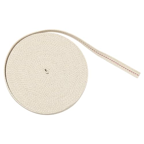 ANCLLO 10 Meter/32 FT Lampendochte Dochte für Öllampen 1/2 Zoll Öllaternendocht Flacher Baumwolldochtbrenner mit Naht ANCLLO 10 Meter/32 FT Lampendochte Dochte für Öllampen 1/2 Zoll Öllaternendocht Flacher Baumwolldochtbrenner mit Naht von ANCLLO