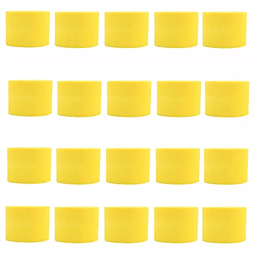 ANCLLO 20 Rollen 3,5 cm x 10 m Krepppapier Party Luftschlangen Hintergrund hängende Dekorationen für Geburtstagsparty, Hochzeit und Festival Dekorationen (Gelb) von ANCLLO