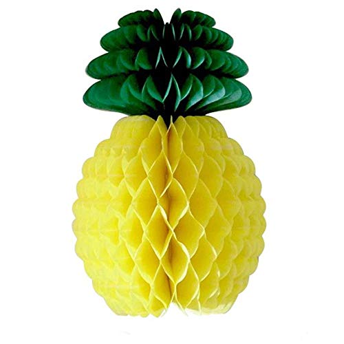 ANCLLO 5 Stück Ananas-Papier-Wabenkugeln, Obstdekoration, Papierkugeln, tropische Sommerparty, Tischdekoration, Tischdekoration, Dekoration ANCLLO 5 Stück Ananas-Papier-Wabenkugeln, Obstdekoration, Papierkugeln, tropische Sommerparty, Tischdekoration, Tischdekoration, Dekoration von ANCLLO