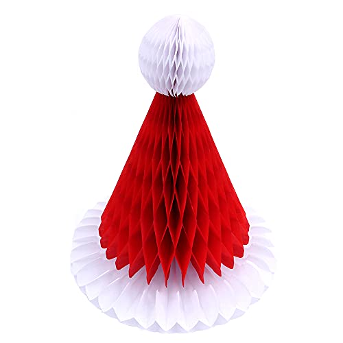 ANCLLO 5 Stück Weihnachtsmützen mit Wabenball zum Aufhängen an der Decke, Wand, Dekoration für Partys ANCLLO 5 Stück Weihnachtsmützen mit Wabenball zum Aufhängen an der Decke, Wand, Dekoration für Partys von ANCLLO