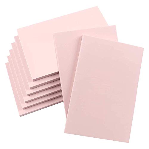 ANCLLO 8 rosa Gummiblöcke für Stempel aus weichem Gummi und für Anfänger, professionelle Bastelarbeiten von ANCLLO