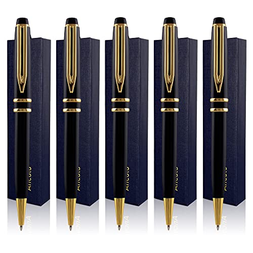 ANCOLOFIS Personalisierte Kugelschreiber – Executive Pen mit 10 schwarzen Nachfüllminen, graviert mit Ihrem Nachrichtennamen auf dem Stifte-Geschenkset für Damen und Herren ANCOLOFIS Personalisierte Kugelschreiber – Executive Pen mit 10 schwarzen Nachfüllminen, graviert mit Ihrem Nachrichtennamen auf dem Stifte-Geschenkset für Damen und Herren von ANCOLOFIS