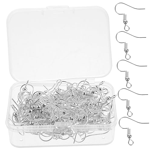 120Stücke Teiliges Ohrring Zubehör zur Schmuckherstellung Silberne Ohrhaken mit Aufbewahrungsbox für DIY Projekte für Kreative Schmuckliebhaber 120Stücke Teiliges Ohrring Zubehör zur Schmuckherstellung Silberne Ohrhaken mit Aufbewahrungsbox für DIY Projekte für Kreative Schmuckliebhaber von ANDRESLAD