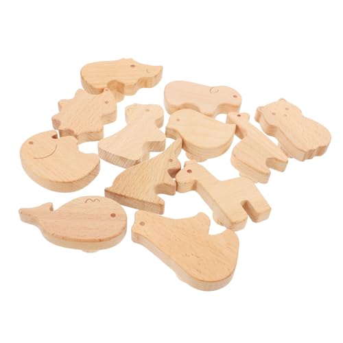 12Stücke Tierknöpfe Holz für Möbel Niedliche Tierformen für Schränke Einfache Installation mit Stilvolle Möbelgriffe für Kinderzimmer von ANDRESLAD