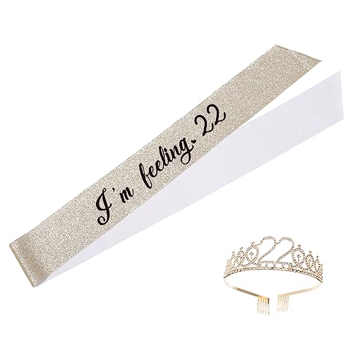 ANDRESLAD 1 Satz Geburtstagskrone Schultergurt Schärpe der Geburtstagskönigin Geburtstagsdekorationen camoing haar spangen Haarschmuck für Mädchen Geburtstags-Stirnband-Krone Glitzertuch ANDRESLAD 1 Satz Geburtstagskrone Schultergurt Schärpe der Geburtstagskönigin Geburtstagsdekorationen camoing haar spangen Haarschmuck für Mädchen Geburtstags-Stirnband-Krone Glitzertuch von ANDRESLAD