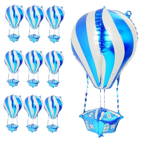 ANDRESLAD 10 Stück Teiliges Aluminium Folienballon Heißluftballons Partydeko Wiederverwendbar Leicht für Geburtstage Festliche Anlässe Kindergeburtstag ANDRESLAD 10 Stück Teiliges Aluminium Folienballon Heißluftballons Partydeko Wiederverwendbar Leicht für Geburtstage Festliche Anlässe Kindergeburtstag von ANDRESLAD