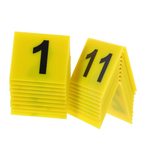 ANDRESLAD 20 Stück Acryl Nummernschilder Wiederverwendbare Tischnummern Doppelseitig Robust für Restaurant Bar Tischkarten Marker ANDRESLAD 20 Stück Acryl Nummernschilder Wiederverwendbare Tischnummern Doppelseitig Robust für Restaurant Bar Tischkarten Marker von ANDRESLAD