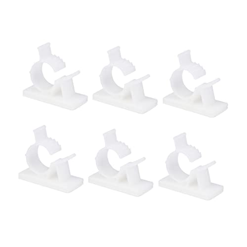 ANDRESLAD 20 Stück Selbstklebende Verstellbare Kabelclips zur Kabelbefestigung Kabelhalter für Kabelmanagement Kabelschellen Organizer für Kabel und Drahtbündel Weiße Xxl Klemme von ANDRESLAD