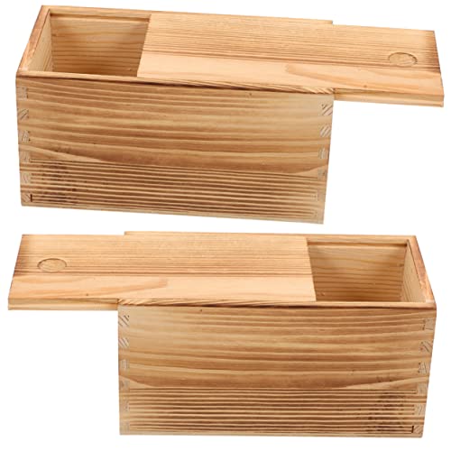 ANDRESLAD 2Stücke Vintage Holz Schmuckschatulle mit Schiebedeckel Aufbewahrungsbox für Ringe Ohrringe Anhänger Dekorative Holzkiste ANDRESLAD 2Stücke Vintage Holz Schmuckschatulle mit Schiebedeckel Aufbewahrungsbox für Ringe Ohrringe Anhänger Dekorative Holzkiste von ANDRESLAD
