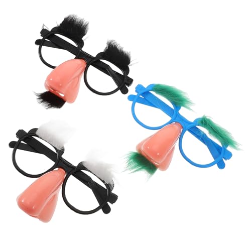 ANDRESLAD Lustige Sonnenbrillen für 3 Stück dekorativer falscher Schnurrbart Bart Brille Nase Urlaubsparty- Verkleidungszubehör originelle Brille für Männer und Frauen ANDRESLAD Lustige Sonnenbrillen für 3 Stück dekorativer falscher Schnurrbart Bart Brille Nase Urlaubsparty- Verkleidungszubehör originelle Brille für Männer und Frauen von ANDRESLAD