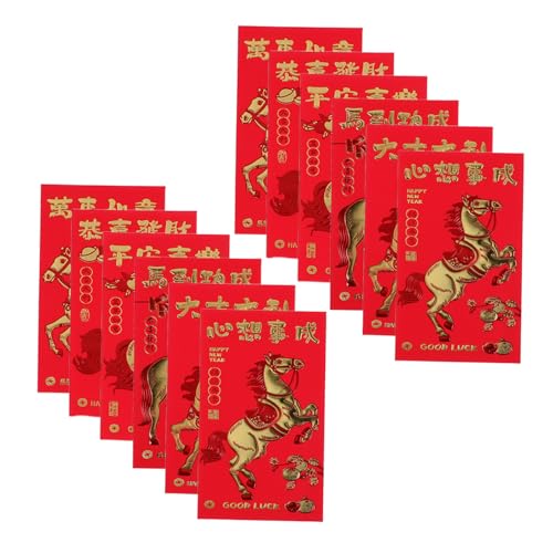 ANDRESLAD 30 Stück Chinesische Rote Umschläge mit Prägung Traditionelle Tüten zum Jahr Des Pferdes Lunar Frühlingsfest Hong Bao für Hochzeit Neujahr ANDRESLAD 30 Stück Chinesische Rote Umschläge mit Prägung Traditionelle Tüten zum Jahr Des Pferdes Lunar Frühlingsfest Hong Bao für Hochzeit Neujahr von ANDRESLAD