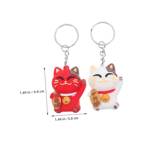 ANDRESLAD 4stücke Schlüsselanhänger Mit Katzenmotiv Im Asiatischen Stil Weiche Polyethylen Anhänger Für Handtasche Auto Oder Schlüsselbund Cartoon Design Für Täglichen Gebrauch Oder ANDRESLAD 4stücke Schlüsselanhänger Mit Katzenmotiv Im Asiatischen Stil Weiche Polyethylen Anhänger Für Handtasche Auto Oder Schlüsselbund Cartoon Design Für Täglichen Gebrauch Oder von ANDRESLAD
