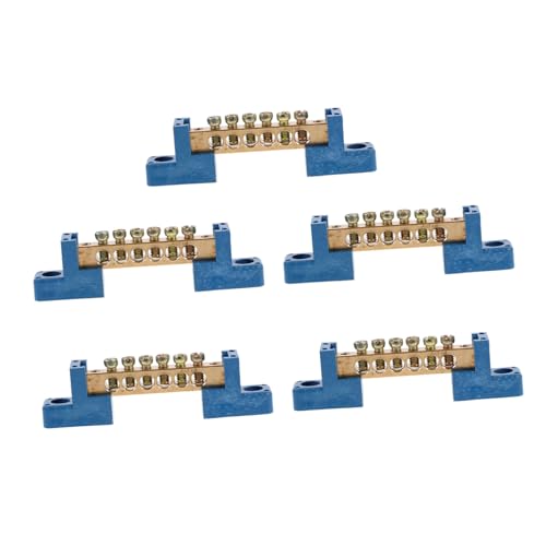 ANDRESLAD 5 Stück Teiliges Kupfer Verteilerblock Verzinkte Sammelschiene Robuste Klemme für Stromverteilung in Elektroverteilern Mechanischen und Elektrischen Anlagen Langlebig und ANDRESLAD 5 Stück Teiliges Kupfer Verteilerblock Verzinkte Sammelschiene Robuste Klemme für Stromverteilung in Elektroverteilern Mechanischen und Elektrischen Anlagen Langlebig und von ANDRESLAD
