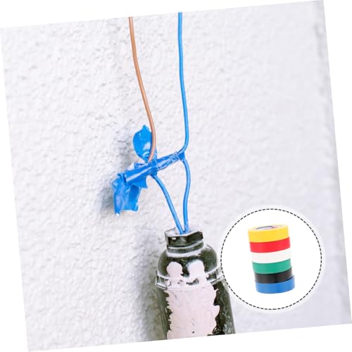 ANDRESLAD 6 Rollen Teiliges Isolierband Bunte PVC Klebebänder Elektrische Isolierung und Kabelbündelung für Zuhause Industrie Büro Vielseitig Selbstklebend Langlebig von ANDRESLAD