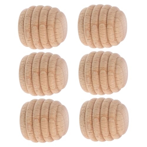 ANDRESLAD 6 Stück Holzwabenblöcke Zum Selbermachen, Unbehandeltes Holz Für Kinder, Unbehandeltes Holz Für Kinder, Holzwabendekorationen von ANDRESLAD