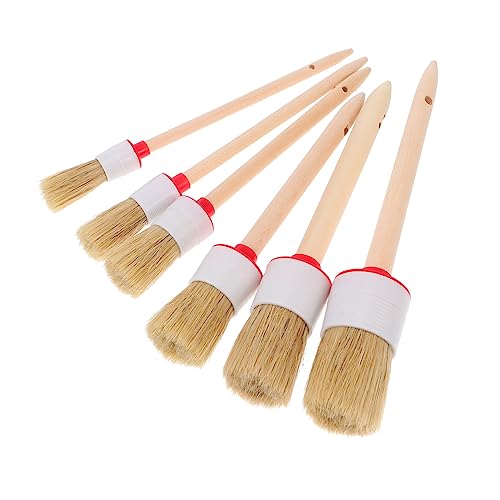 ANDRESLAD 6Stücke Teiliges Lackbürsten mit Runden Borsten und Holzgriff Hochwertige Pinsel für Lackierung für Möbel Wandfarben ANDRESLAD 6Stücke Teiliges Lackbürsten mit Runden Borsten und Holzgriff Hochwertige Pinsel für Lackierung für Möbel Wandfarben von ANDRESLAD