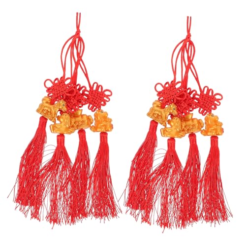 ANDRESLAD 8 Stück Teiliges Chinesisches Pferdejahr Ornament Roter Knotenanhänger mit Quasten Glücksbringer für Frühlingsfest Vielseitige Hängedeko für Baum Auto Pflanze Feng Shui Schmuck ANDRESLAD 8 Stück Teiliges Chinesisches Pferdejahr Ornament Roter Knotenanhänger mit Quasten Glücksbringer für Frühlingsfest Vielseitige Hängedeko für Baum Auto Pflanze Feng Shui Schmuck von ANDRESLAD
