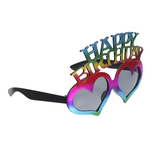 ANDRESLAD Bunte Herzförmige Geburtstagsbrille aus Leichtem Pc-material Dekorative Partybrille als Foto-requisite Farbenfrohe Eyewear für Geburtstagsfeiern Tragbar und Bruchsicher ANDRESLAD Bunte Herzförmige Geburtstagsbrille aus Leichtem Pc-material Dekorative Partybrille als Foto-requisite Farbenfrohe Eyewear für Geburtstagsfeiern Tragbar und Bruchsicher von ANDRESLAD