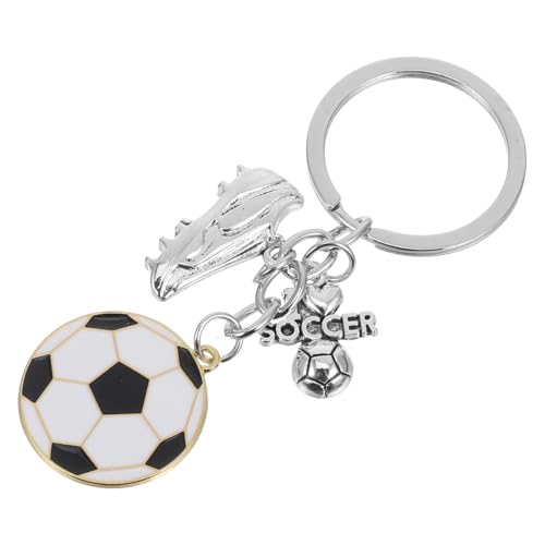 ANDRESLAD Fußball Schlüsselanhänger aus Langlebiger Legierung Sportliches Design Glatte Oberfläche als Goodie Bag Füller Karnevalsbelohnung und Taschenanhänger für Jungen und Fußballfans von ANDRESLAD