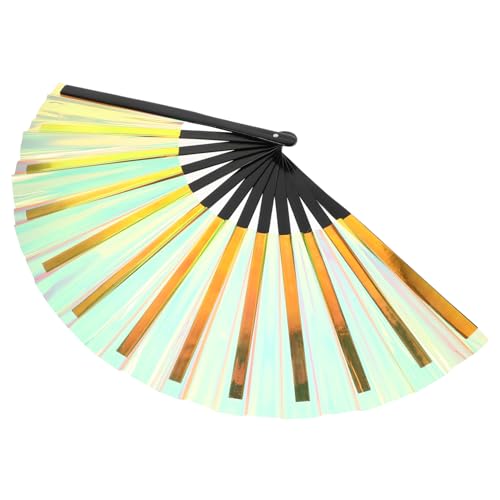 ANDRESLAD Handfächer Goldfarben Irisiert Chinesischer Stil Faltbarer Handheld Fächer für Party Hochzeit Tanz Fotografie Deko Tragbar Kompakt ANDRESLAD Handfächer Goldfarben Irisiert Chinesischer Stil Faltbarer Handheld Fächer für Party Hochzeit Tanz Fotografie Deko Tragbar Kompakt von ANDRESLAD